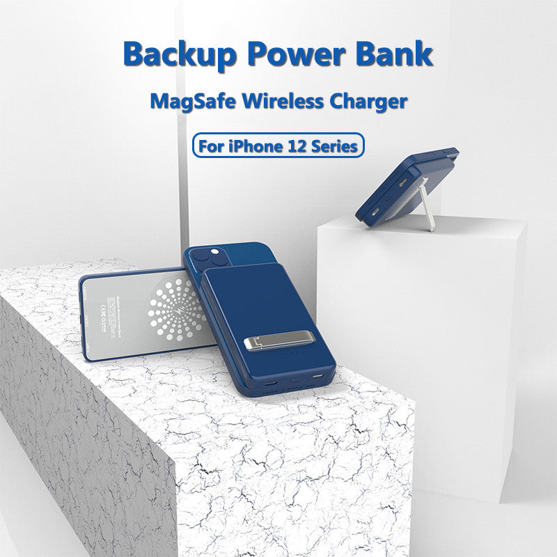 Magnetic wireless mobile integrated power bank