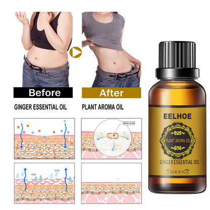 Ginger Essential Oil Slimming Belly Firming And Slimming Massage