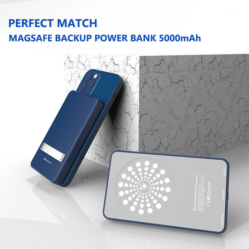 Magnetic wireless mobile integrated power bank